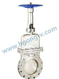 DIN stainless steel non rise stem knife gate valve